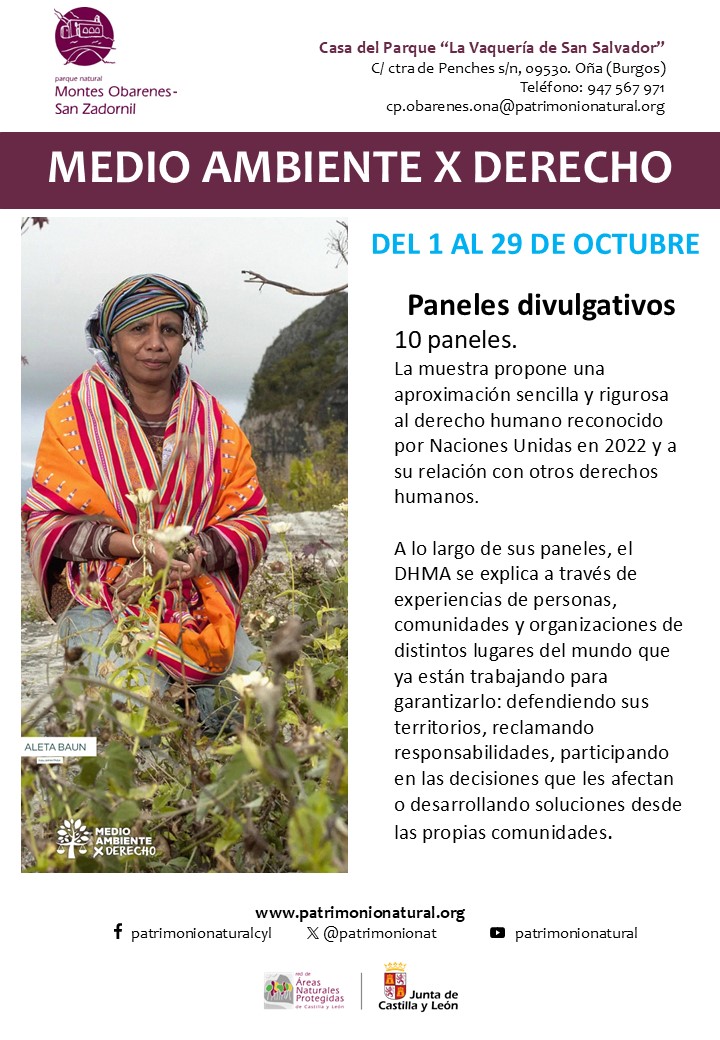 Exposición en la Casa del Parque Montes Obarenes San Zadornil de Oña